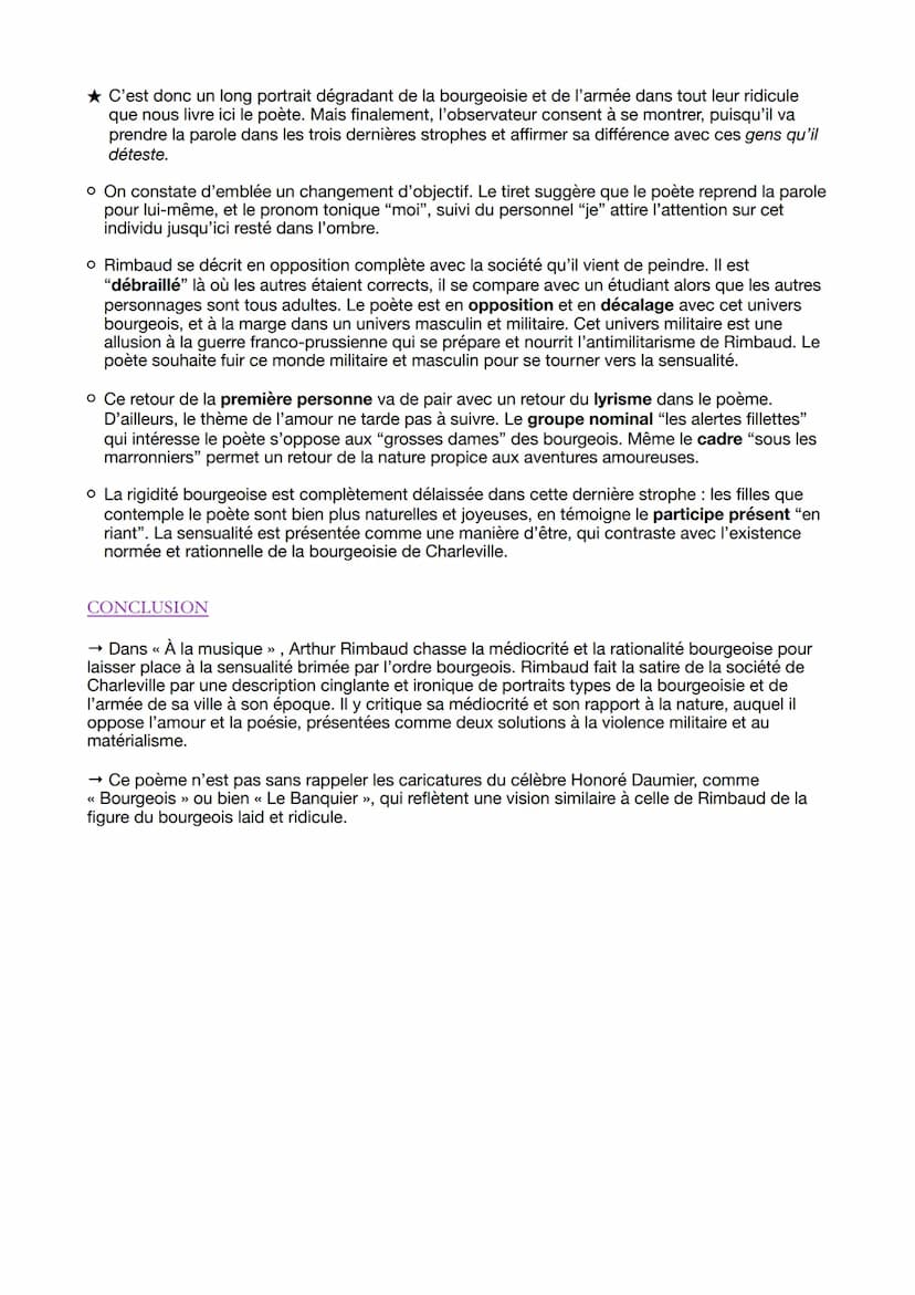 --- OCR Start ---
POÉSIE
INTRODUCTION
ETUDE LINÉAIRE DU TEXTE 10:
<< À la musique >>
CAHIERS DE DOUAI
RIMBAUD
Dans les Cahiers de Douai, œuv