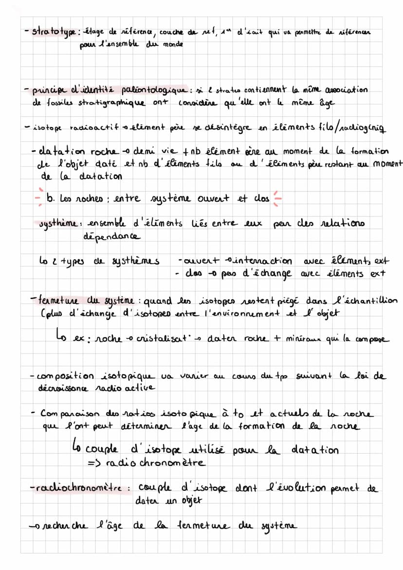 SVT
chronologie relative
Intro
cathégorie de roche :
-roche plutonique: refroidissement lent due magna en profondeur
Loremonter mais n'attei