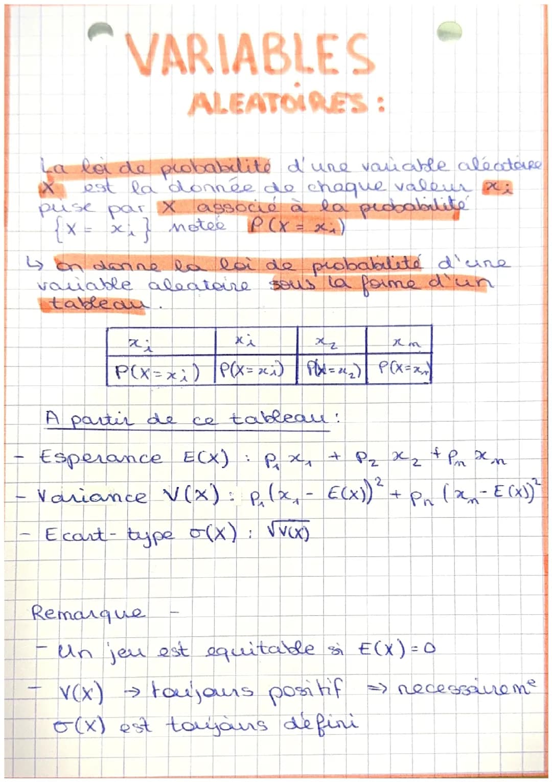 Variable aléatoire 