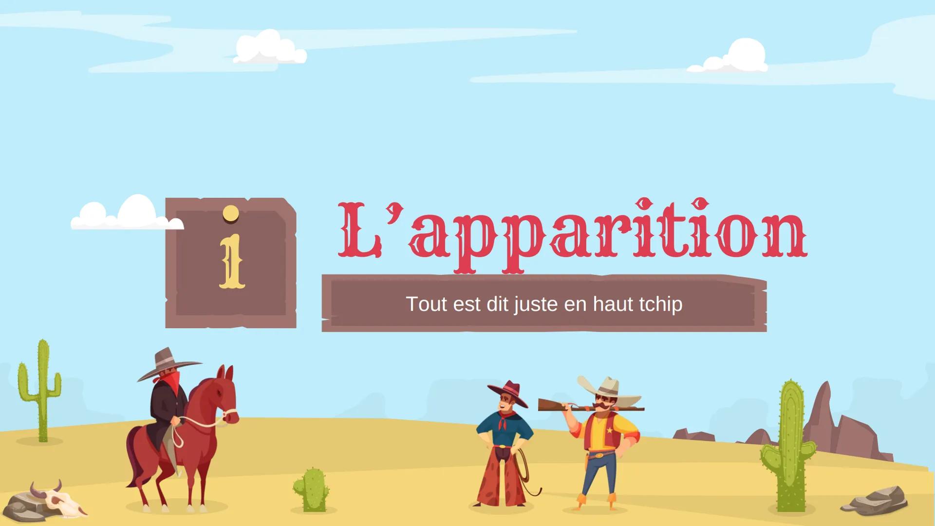 Films Lesson
Western
Genre
子说
Histoire et évolution du Western
‒‒‒‒ 1
3
Table of contents
L'appartion
Description et origine
Nouveau Western