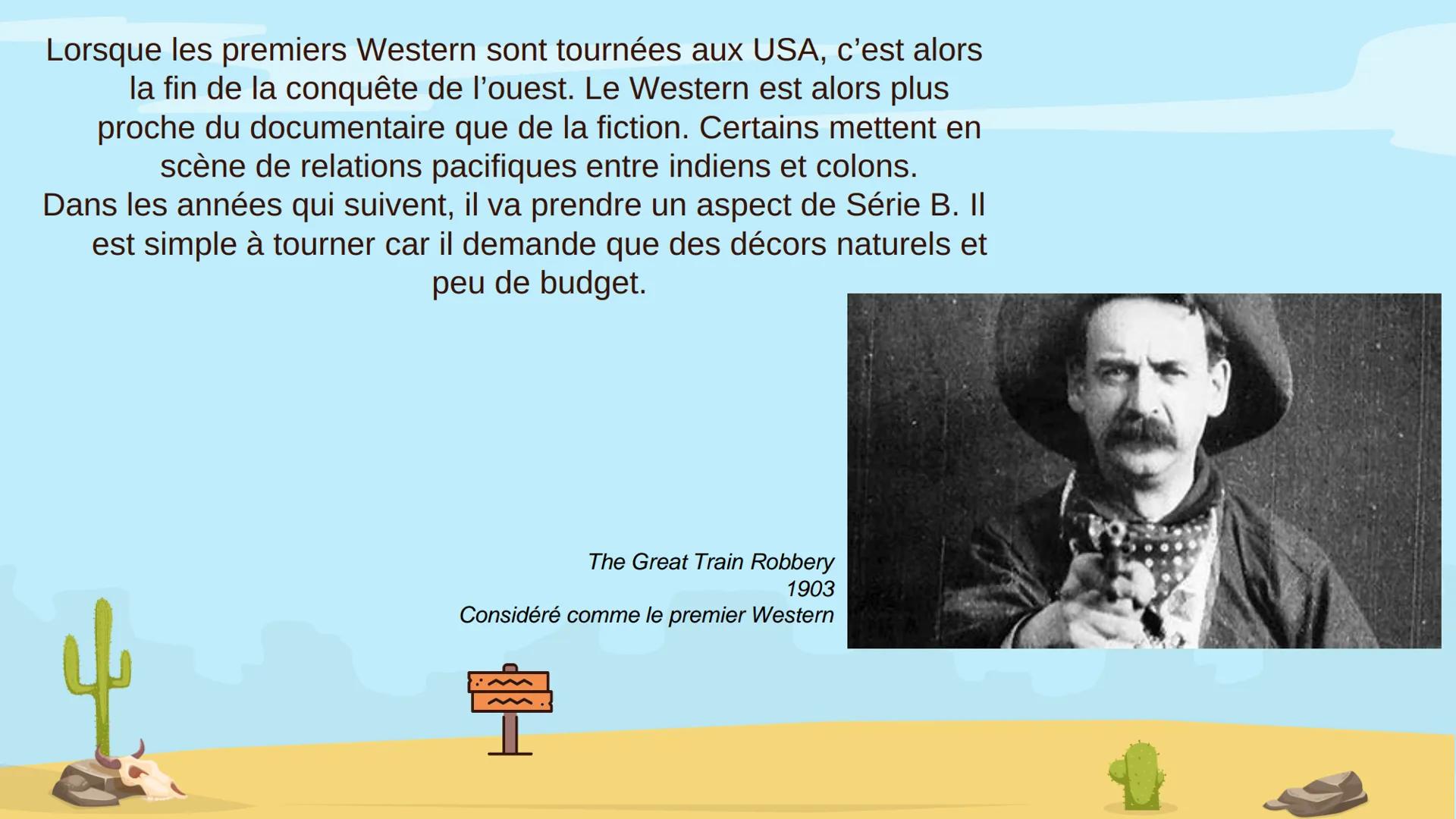 Films Lesson
Western
Genre
子说
Histoire et évolution du Western
‒‒‒‒ 1
3
Table of contents
L'appartion
Description et origine
Nouveau Western