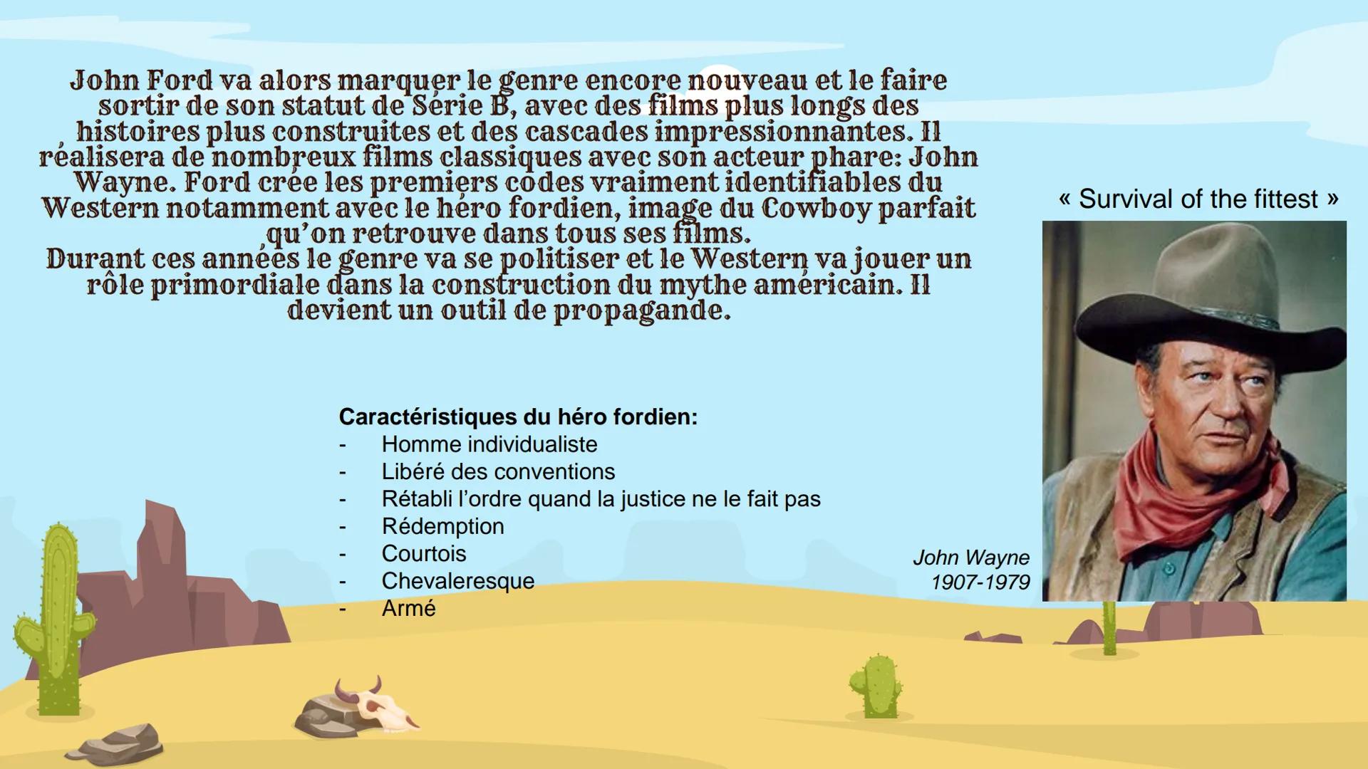Films Lesson
Western
Genre
子说
Histoire et évolution du Western
‒‒‒‒ 1
3
Table of contents
L'appartion
Description et origine
Nouveau Western