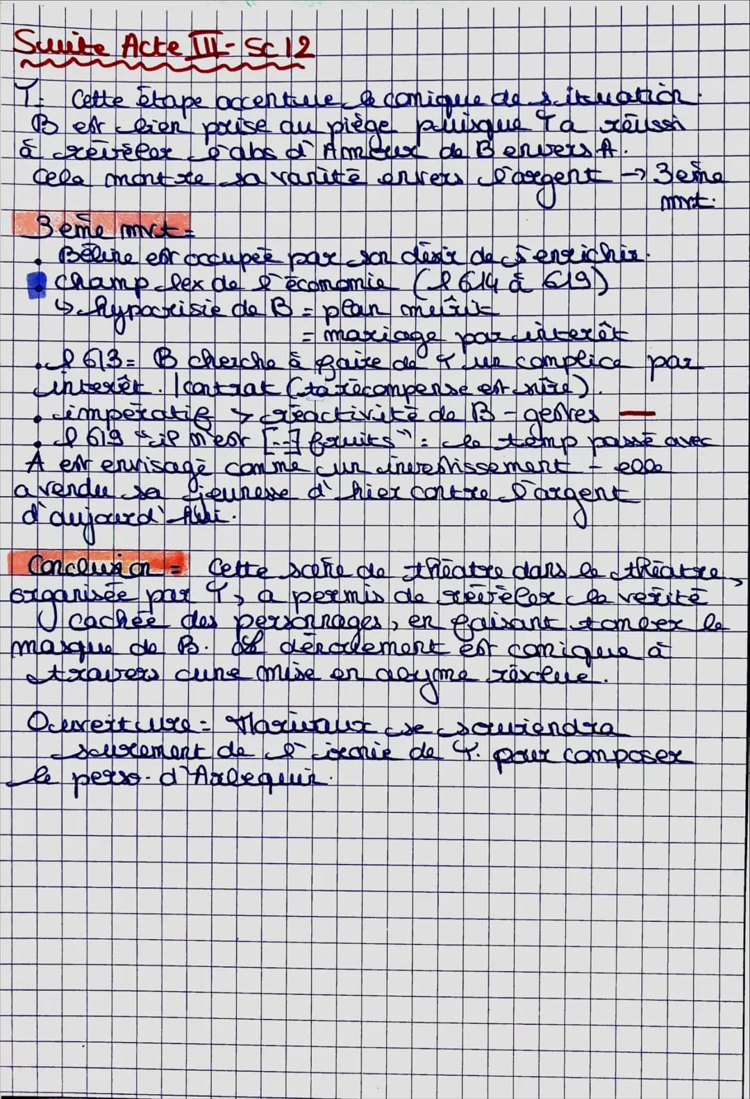 Extrait nº3. Acte TL-sc /02. as Malade
Limag incerted
Imtxo ere appartient au dénouement = sens
classique - Jeaparition des perso pourcipaux