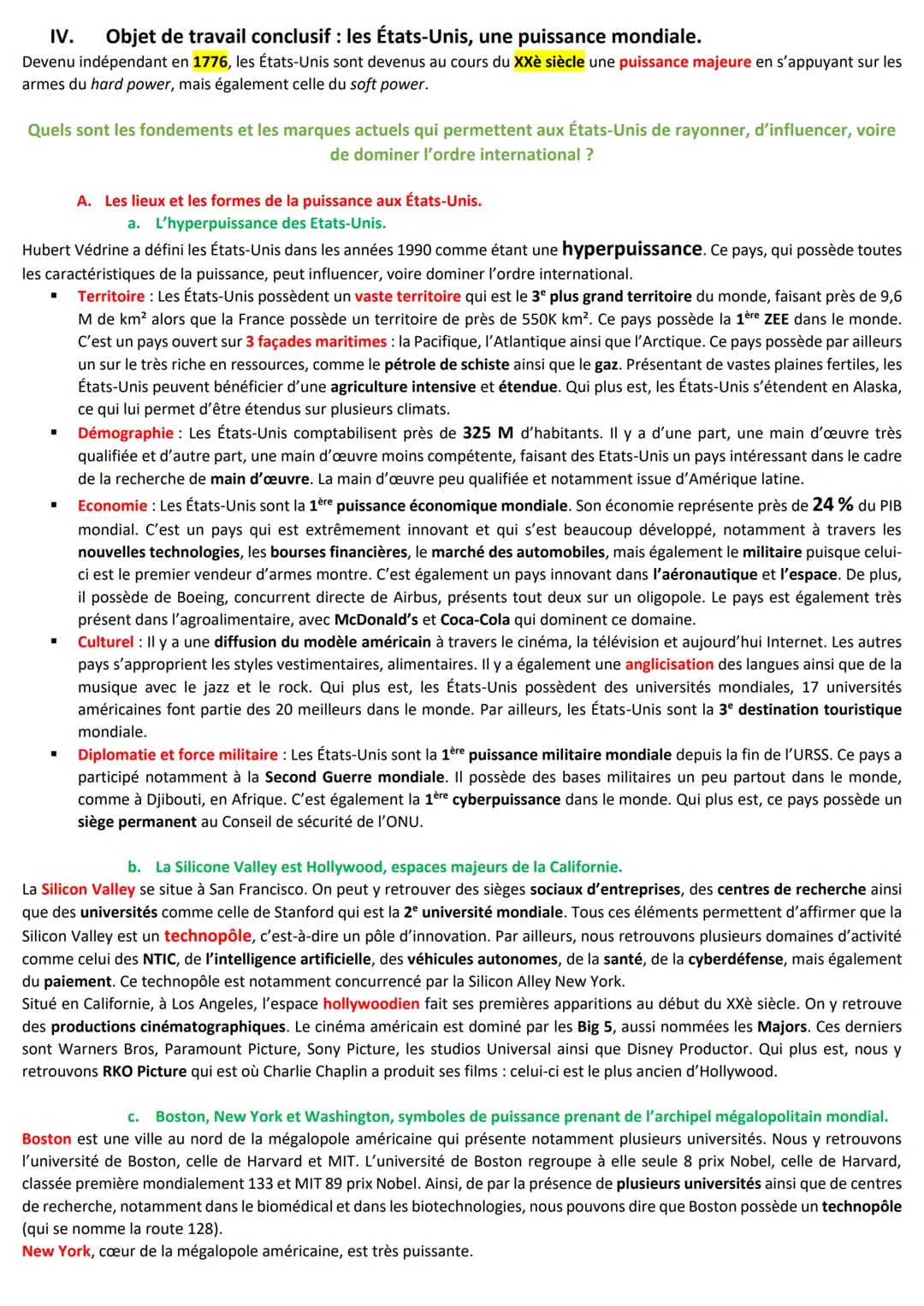 
<p>La notion de puissance désigne la capacité de distinction, d'influence, de rayonnement voire de domination d'un état sur les autres État