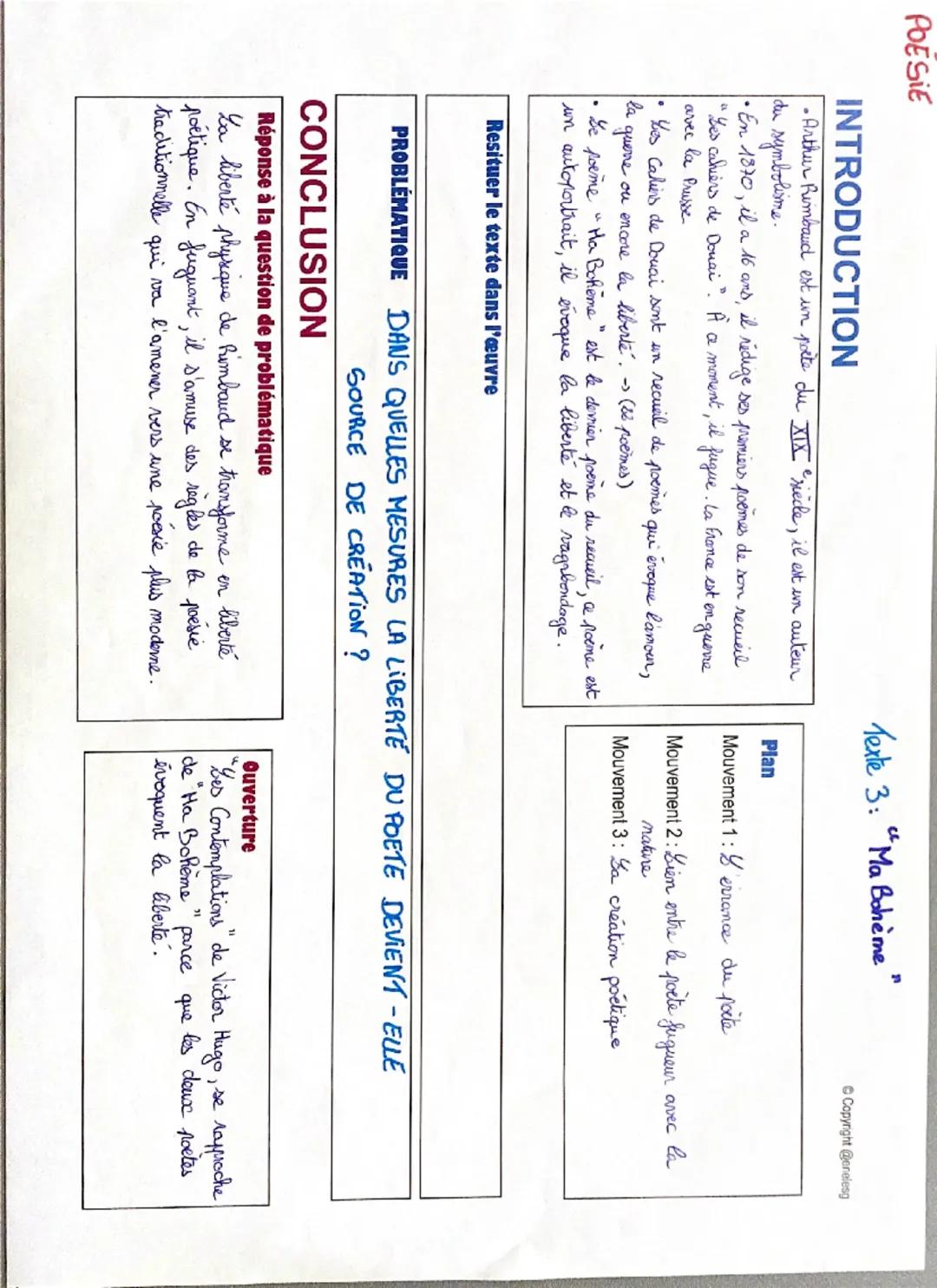 POESIE
INTRODUCTION
•Arthur Rimbaud est un porte du XIX siècle, il est un auteur
du symbolisme.
En 1870, il a 16 ans, il rédige ses premiers