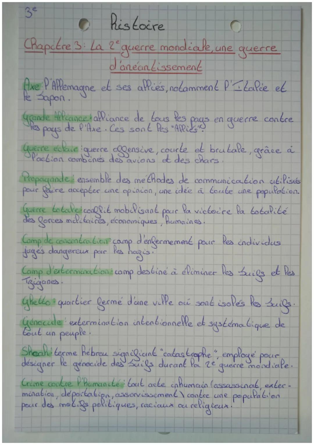 3ᵉ

Ristoire

Chapitre 3: La 2ᵉ guerre mondiale, une guerre
d'anéantissement

Axe P'Allemagne et ses allies, notamment P'Italie et
Pe Sapon.