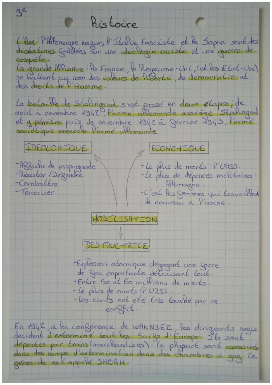 3ᵉ

Ristoire

Chapitre 3: La 2ᵉ guerre mondiale, une guerre
d'anéantissement

Axe P'Allemagne et ses allies, notamment P'Italie et
Pe Sapon.
