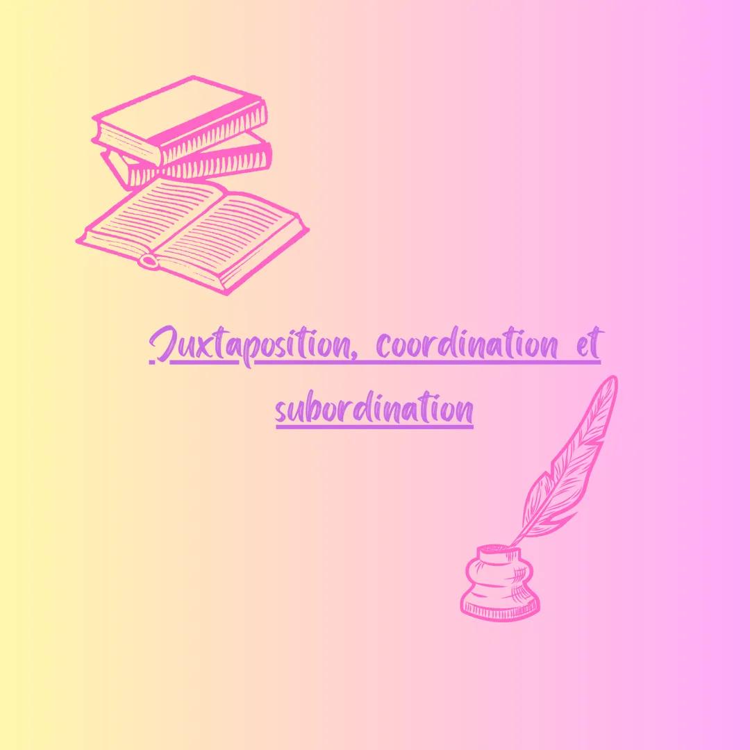 Juxtaposition, coordination et subordination Rappel: Une phrase complexe est une
phrase qui comporte plusieurs verbes
conjugués, et donc plu