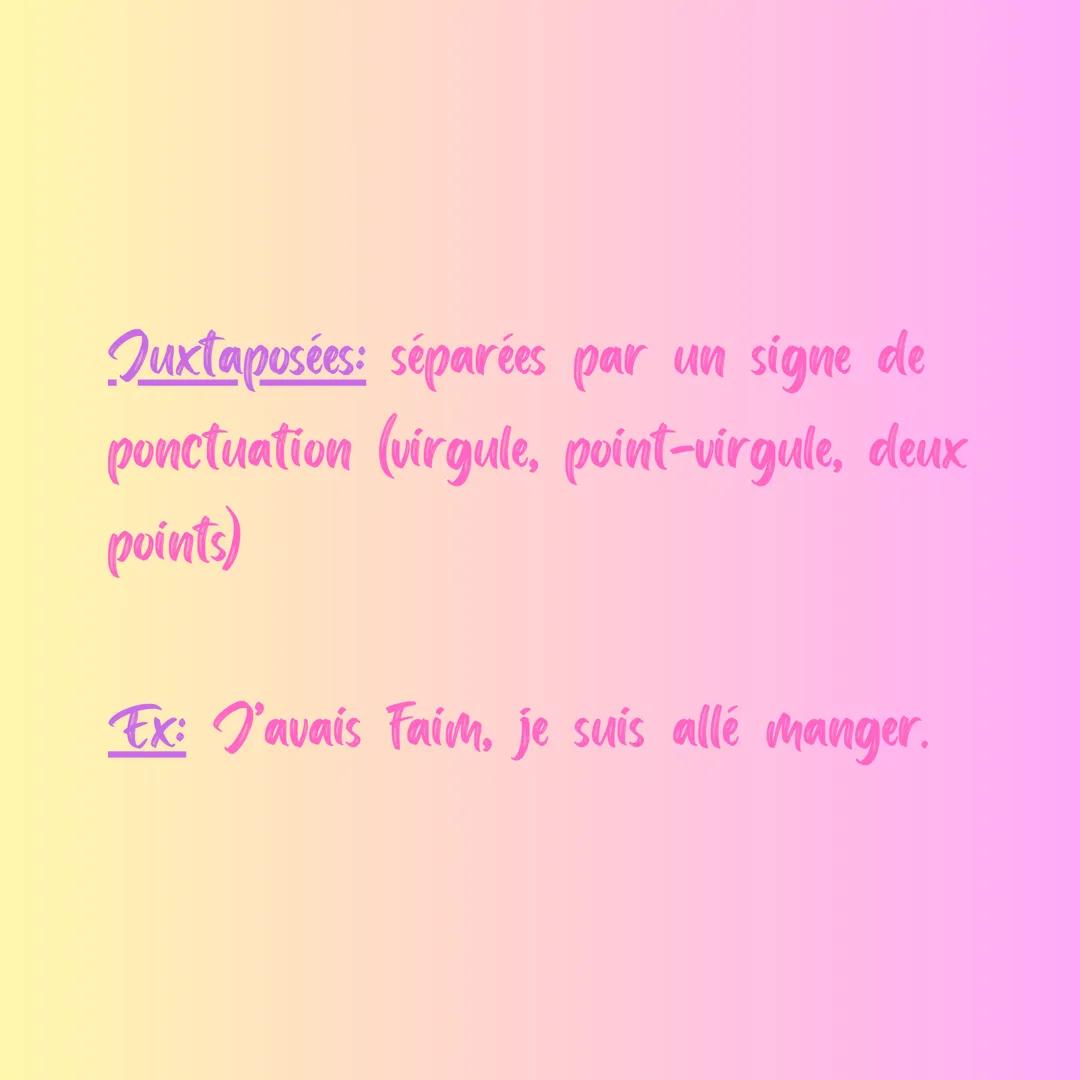Juxtaposition, coordination et subordination Rappel: Une phrase complexe est une
phrase qui comporte plusieurs verbes
conjugués, et donc plu