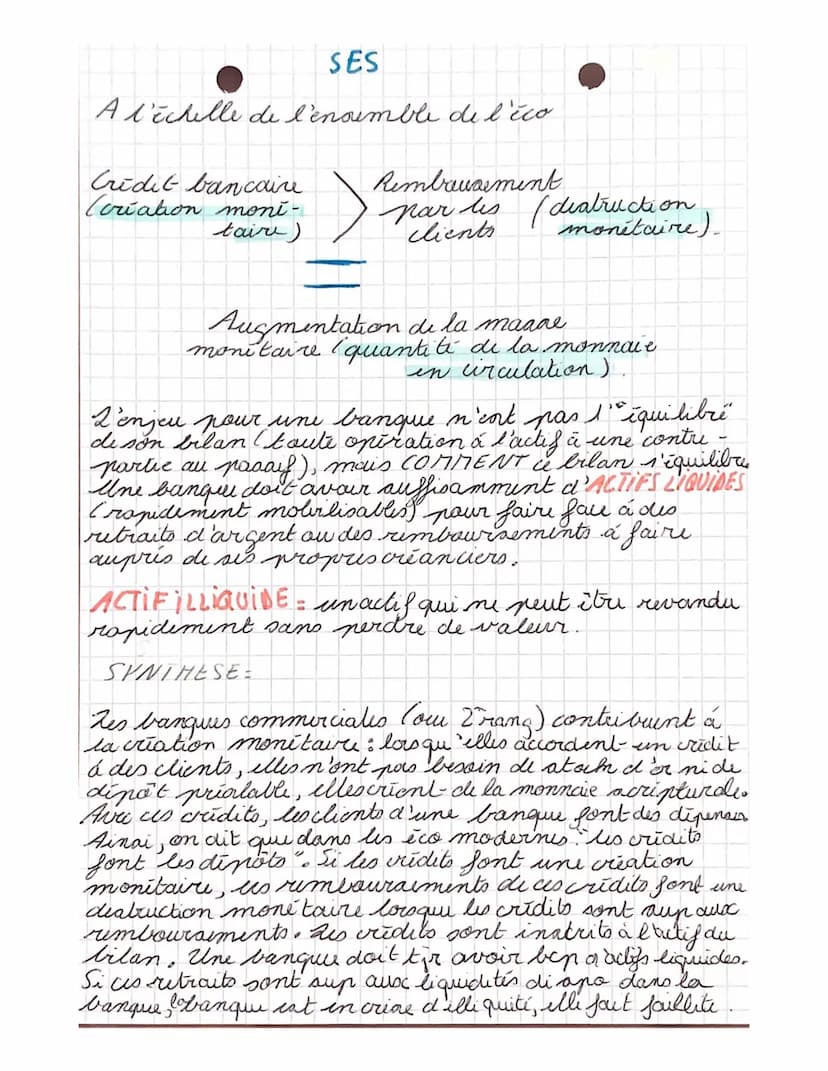 SES
CHAPT ² = Qu'est ce que la monnaie et coment-
cat-elle criče?
I. Les fonctions et les formes de la monnaie.
-
A-Les fonctions de la monn