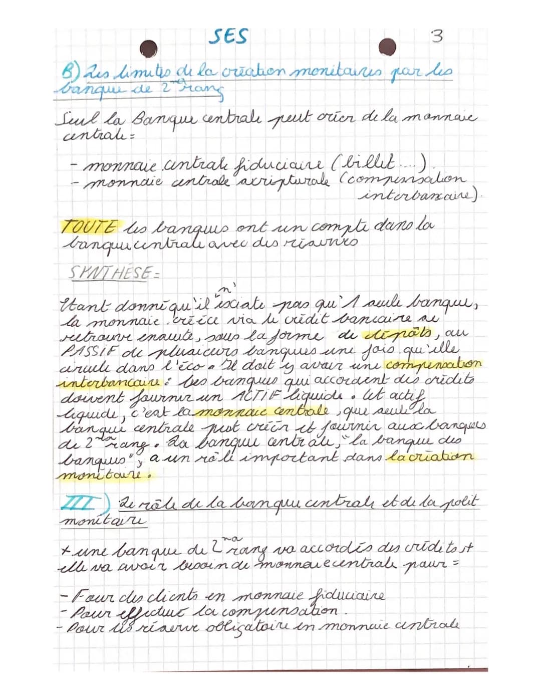 SES
CHAPT ² = Qu'est ce que la monnaie et coment-
cat-elle criče?
I. Les fonctions et les formes de la monnaie.
-
A-Les fonctions de la monn