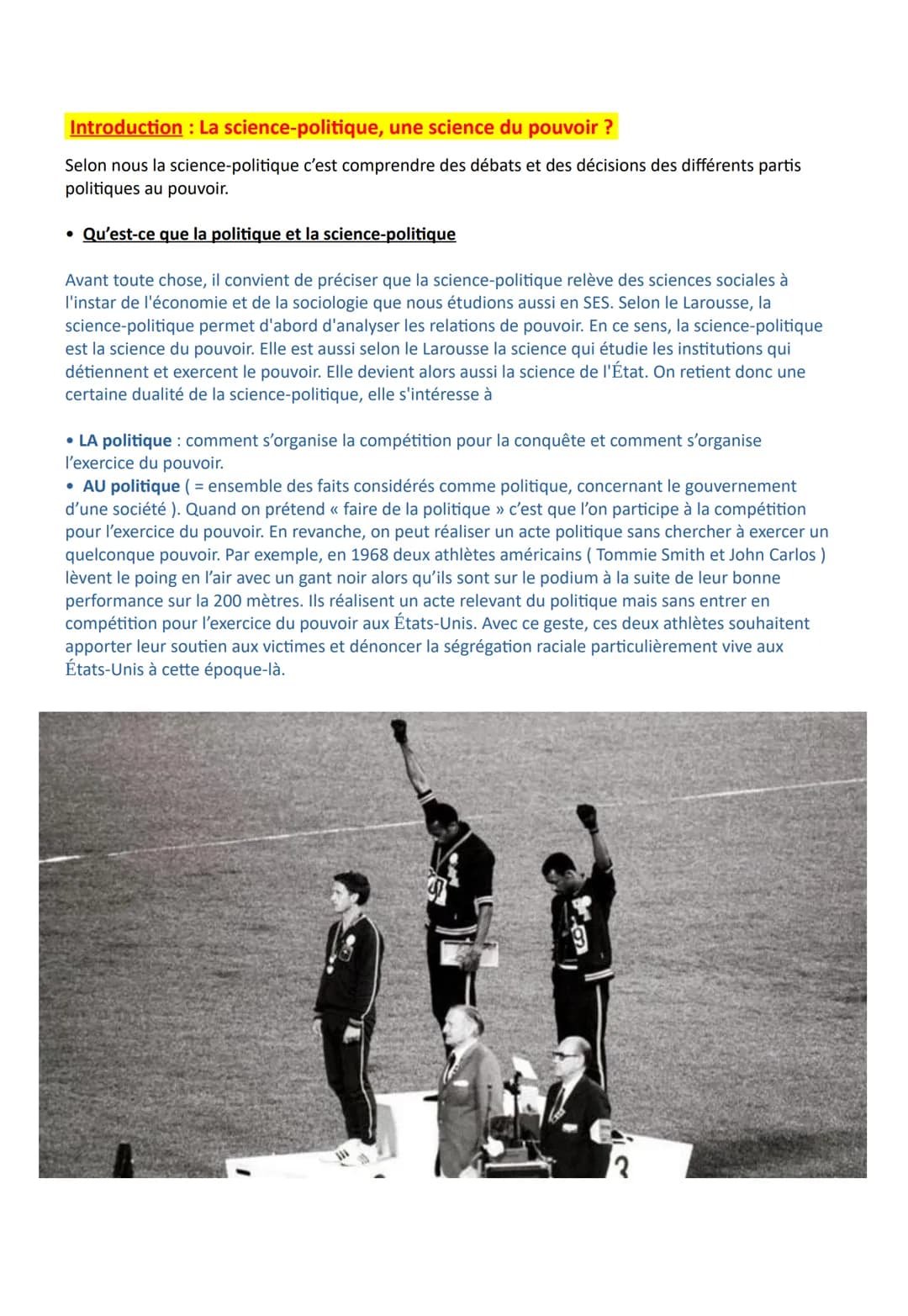 Chapitre 3 - L'organisation de la vie politique
Les objectifs du chapitre :
- Connaître les principales spécificités du pouvoir politique
Co