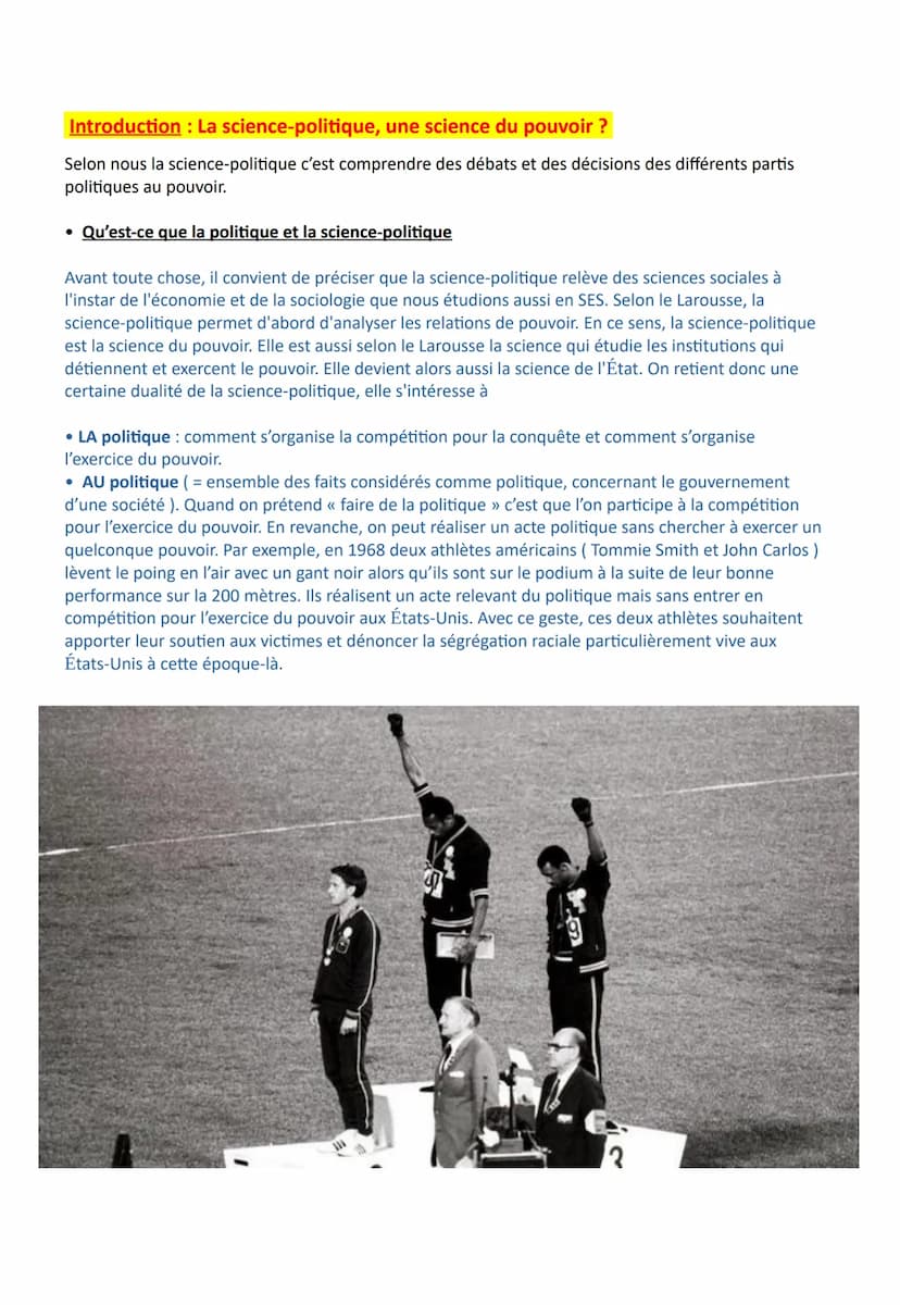 Chapitre 3 - L'organisation de la vie politique
Les objectifs du chapitre :
- Connaître les principales spécificités du pouvoir politique
Co