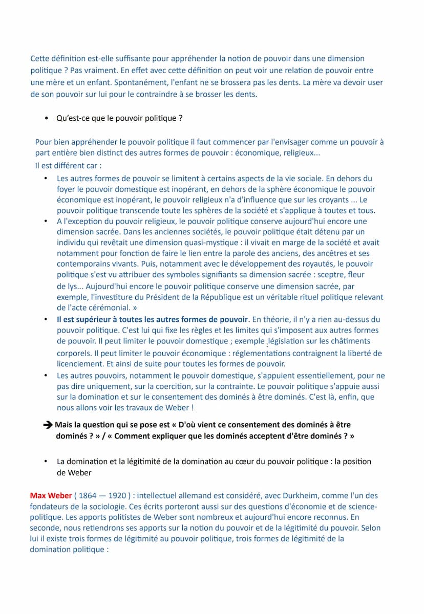 Chapitre 3 - L'organisation de la vie politique
Les objectifs du chapitre :
- Connaître les principales spécificités du pouvoir politique
Co