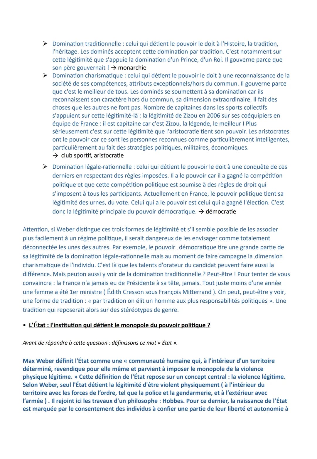Chapitre 3 - L'organisation de la vie politique
Les objectifs du chapitre :
- Connaître les principales spécificités du pouvoir politique
Co