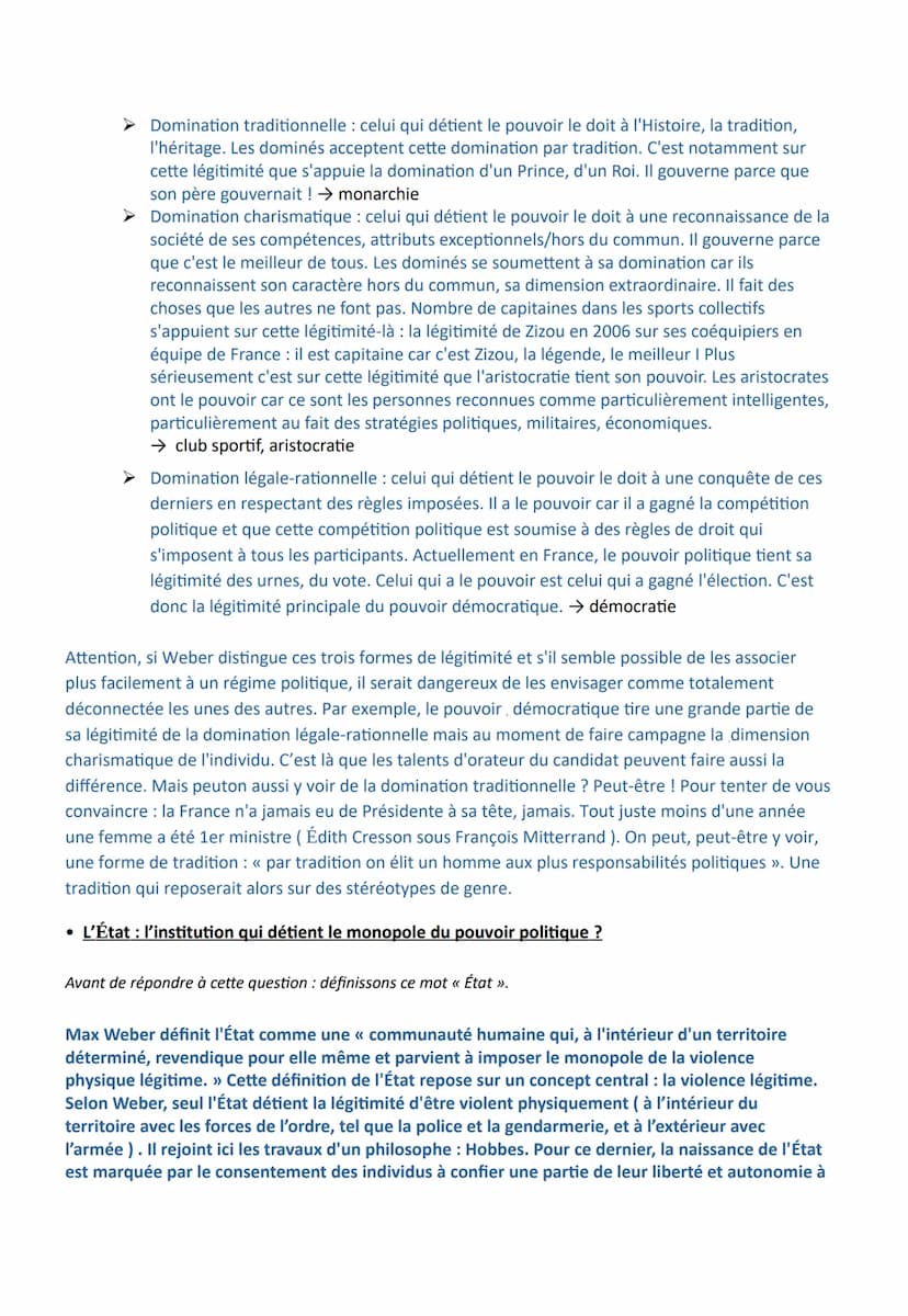 Chapitre 3 - L'organisation de la vie politique
Les objectifs du chapitre :
- Connaître les principales spécificités du pouvoir politique
Co