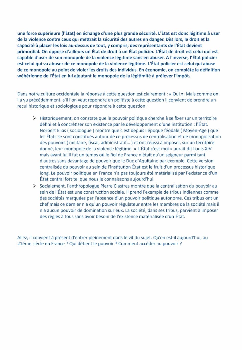 Chapitre 3 - L'organisation de la vie politique
Les objectifs du chapitre :
- Connaître les principales spécificités du pouvoir politique
Co