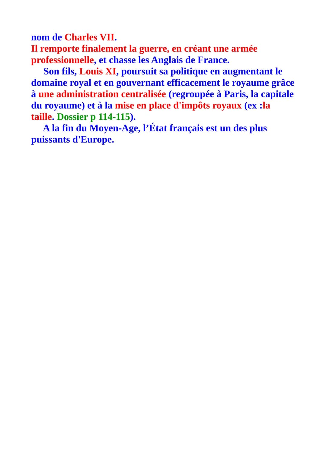 L'affirmation de l'État monarchique dans le royaume des
Capétiens et des Valois
Problématique :
-Comment les rois de France s'imposent-ils f