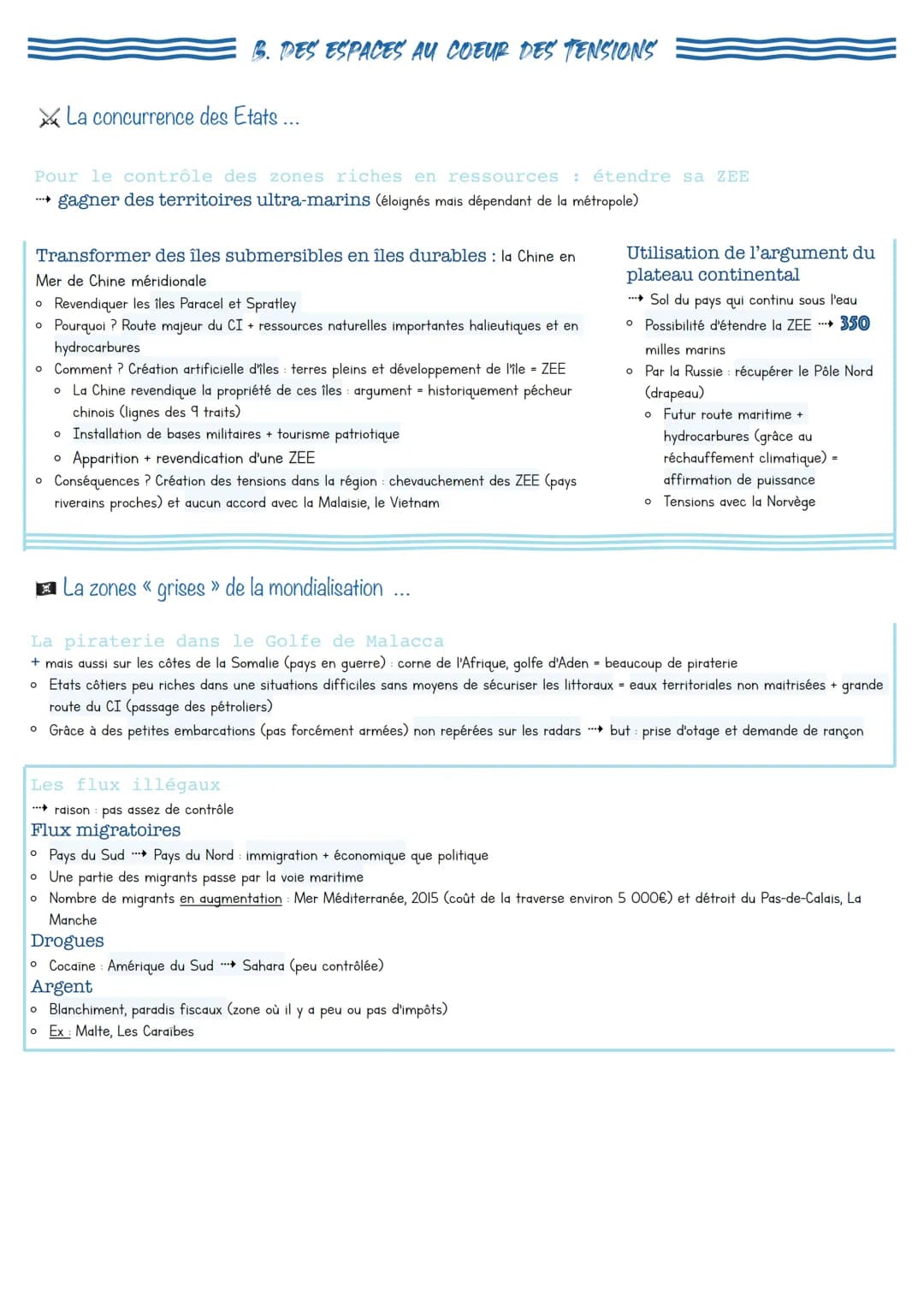 Mers et océans
au coeur de la mondialisation
MONDIALISATION -
processus d'intensification
des échanges et
d'intégration des territoires.
à l