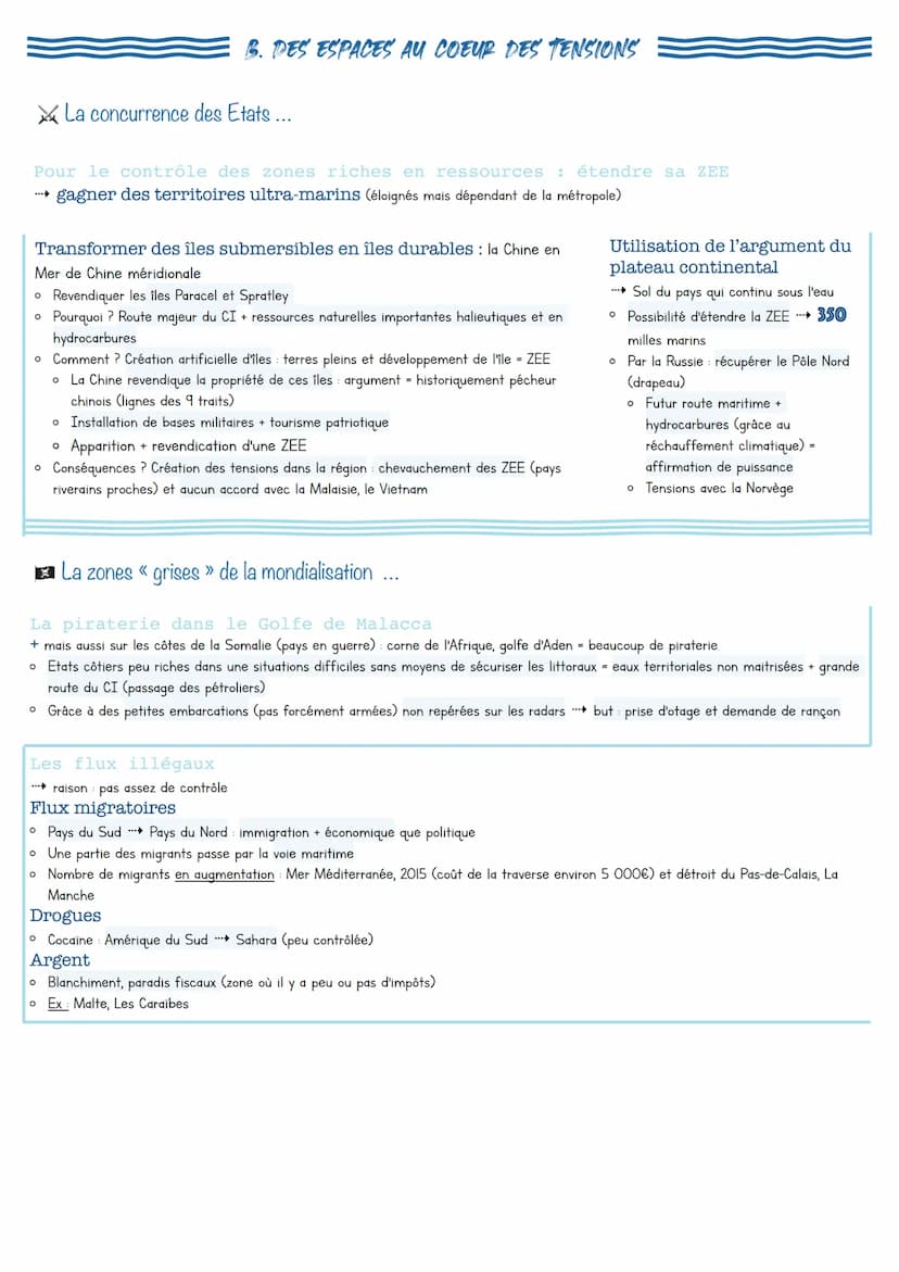 Mers et océans
au coeur de la mondialisation
MONDIALISATION -
processus d'intensification
des échanges et
d'intégration des territoires.
à l