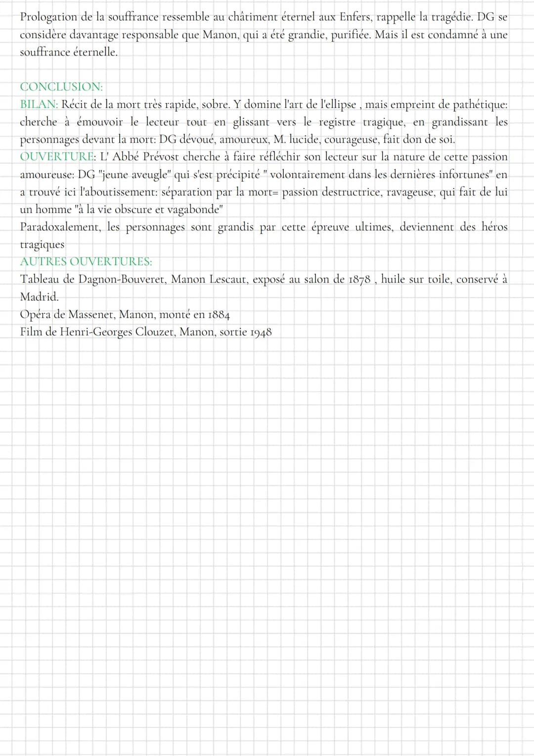 MANON LESCAUT
La mort de Manon, de "pardonnez, si j'achève...." à " à la mener plus heureuse"
INTRODUCTION:
Manon Lescaut, publié par l'abbé