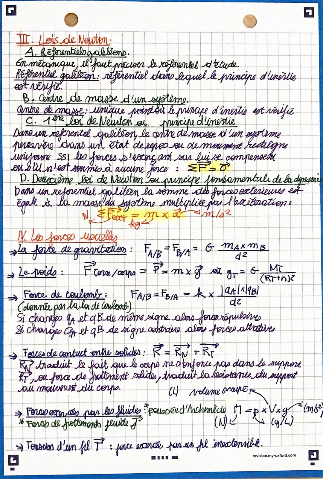 G
Mouvements et deuxième loi de Neurton
chapitre 4.
I. Les vecteurs position, vitesse et acceleration.
Pour étudier un mouvement, on choisit