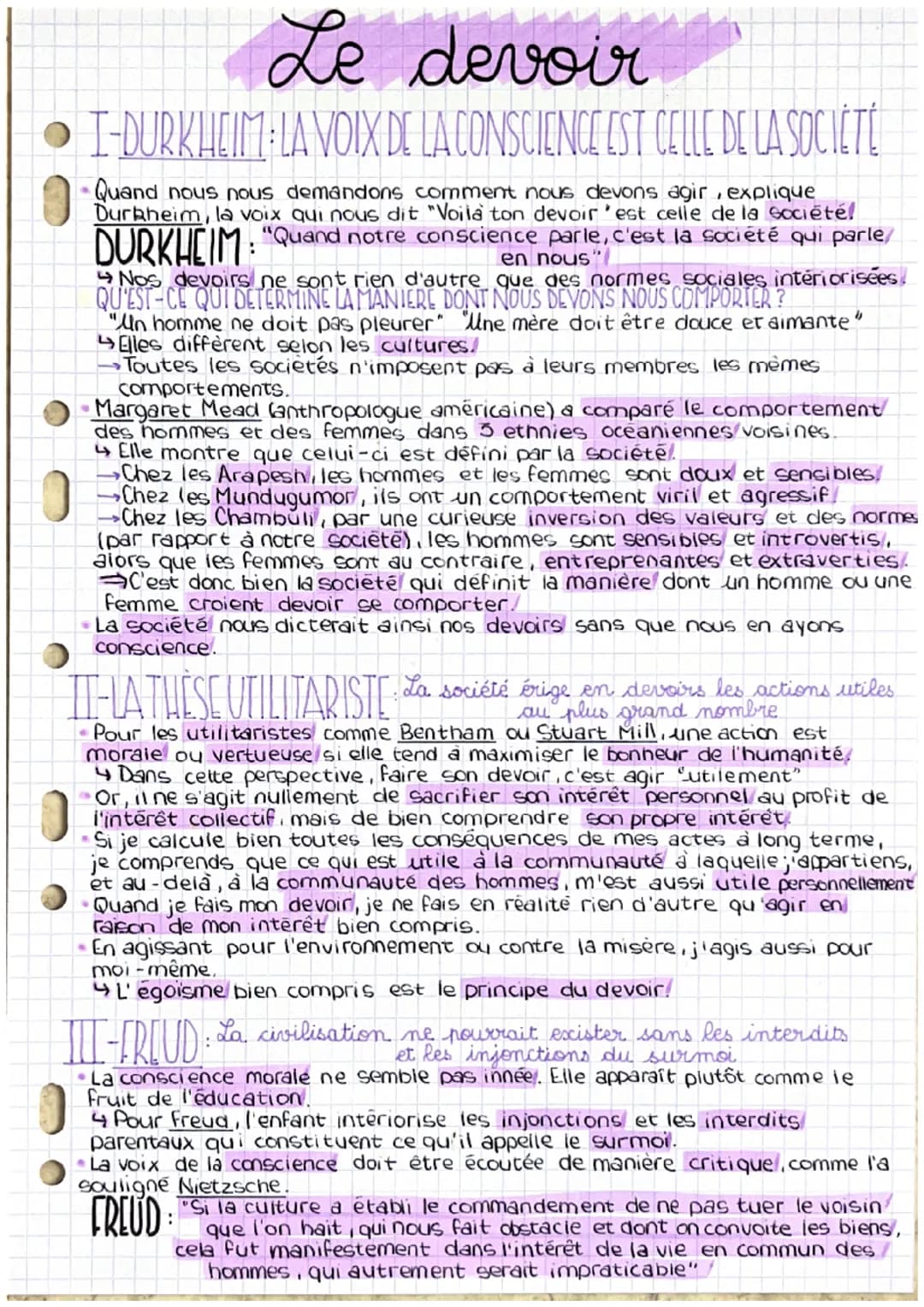 Le devoir
I-DURKHEIM LA VOIX DE LA CONSCIENCE EST CELLE DE LA SOCIÉTÉ
Quand nous nous demandons comment nous devons agir, explique
Durkheim,