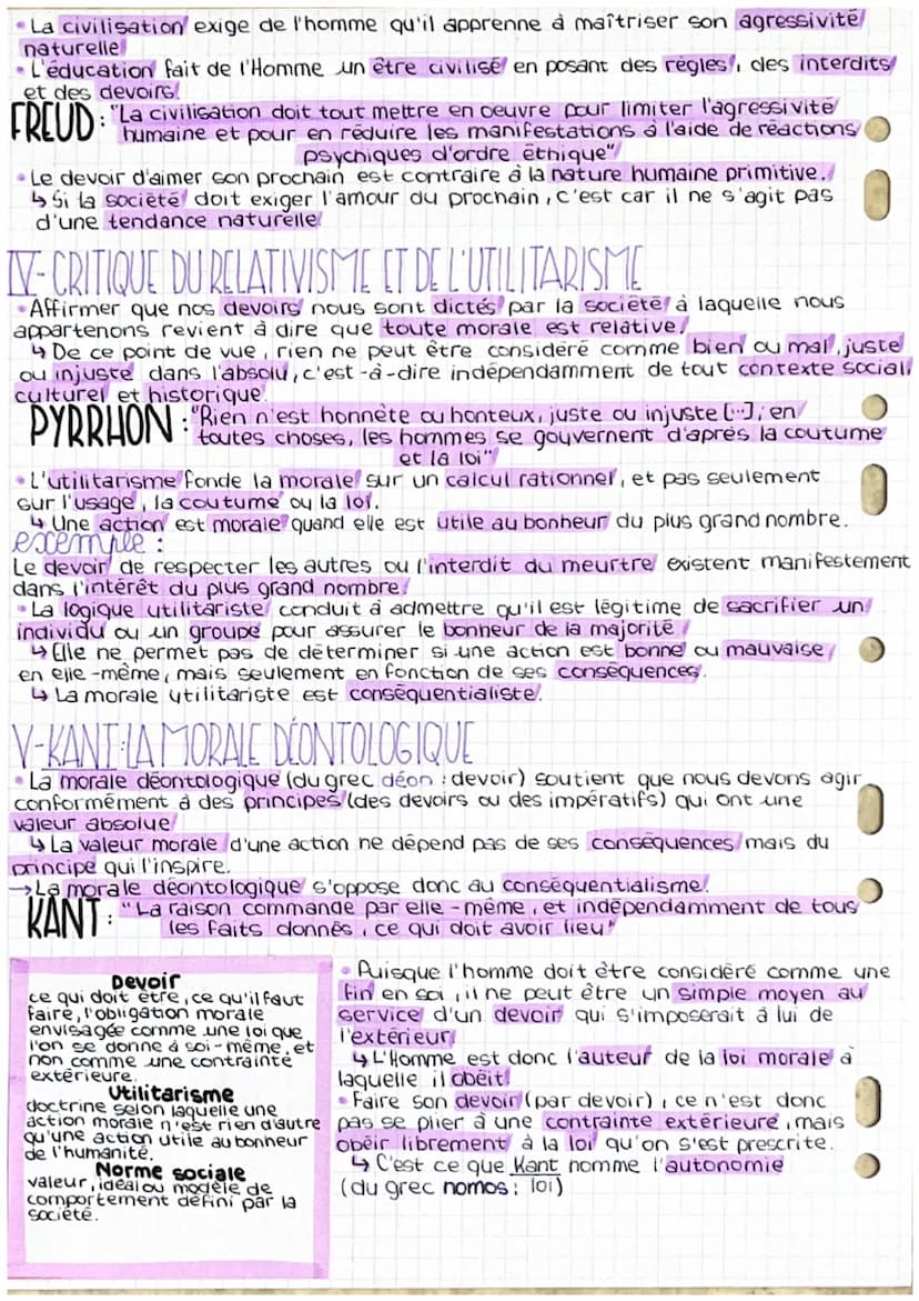 Le devoir
I-DURKHEIM LA VOIX DE LA CONSCIENCE EST CELLE DE LA SOCIÉTÉ
Quand nous nous demandons comment nous devons agir, explique
Durkheim,