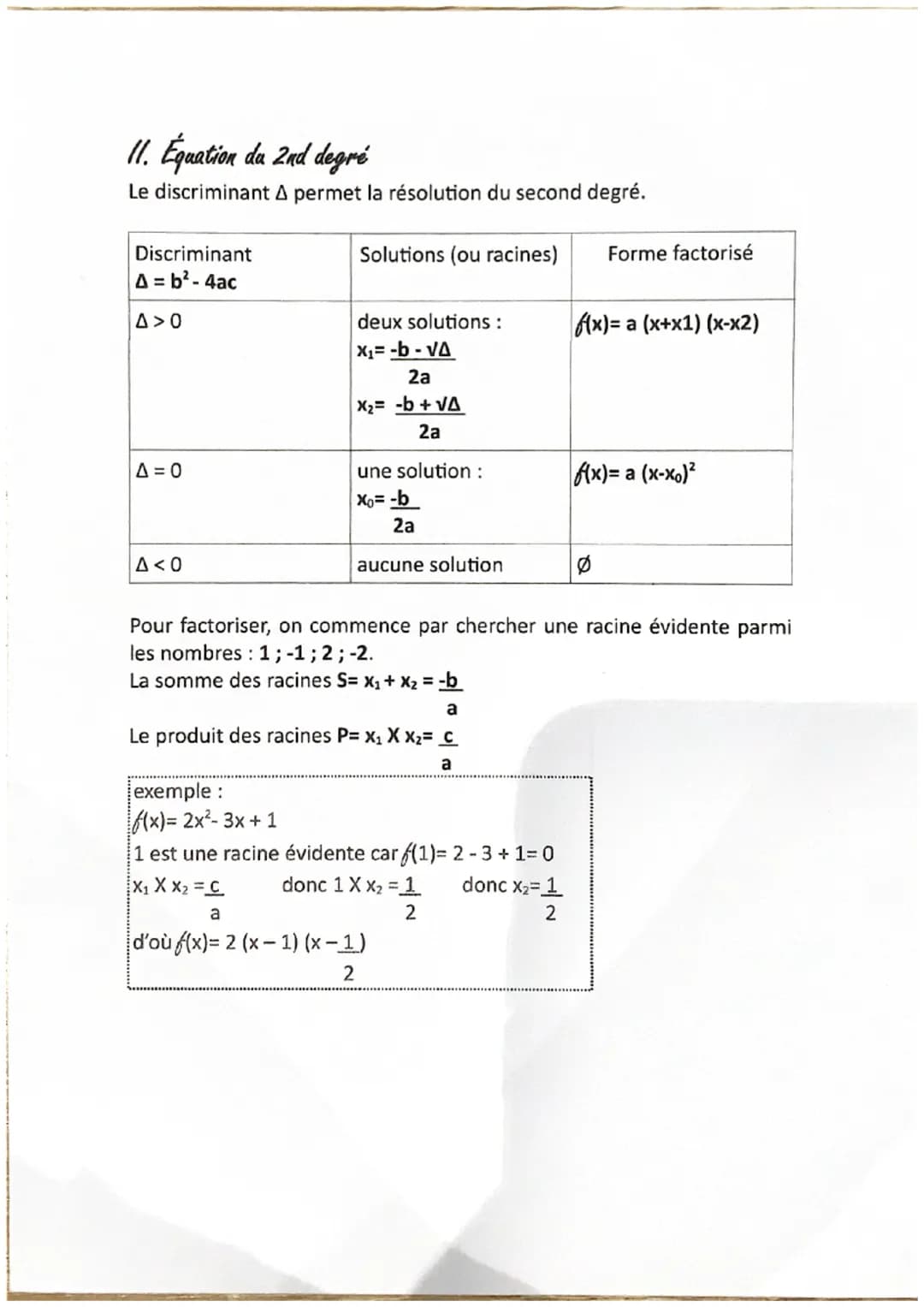 TUAN KUTUSU SE NALAO ZI NA KURU
rappel:
Les identités remarquables : - (a + b)² = a² + 2ab + b²
- (a - b)² = a² - 2ab + b²
- (a + b) (a - b)