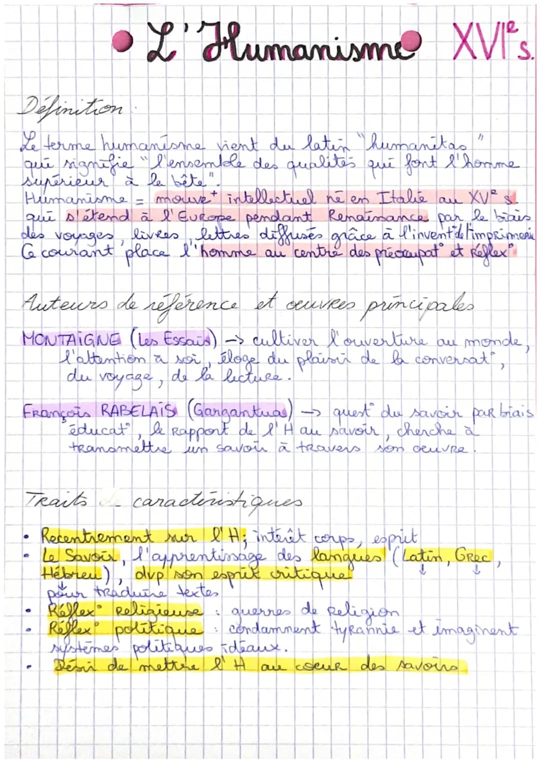 Définition
Le terme humanisme vient du latin humanitas"
que signifie "l'ensemble des qualités qui font l'homme
supérieur à la bête".
Humanis
