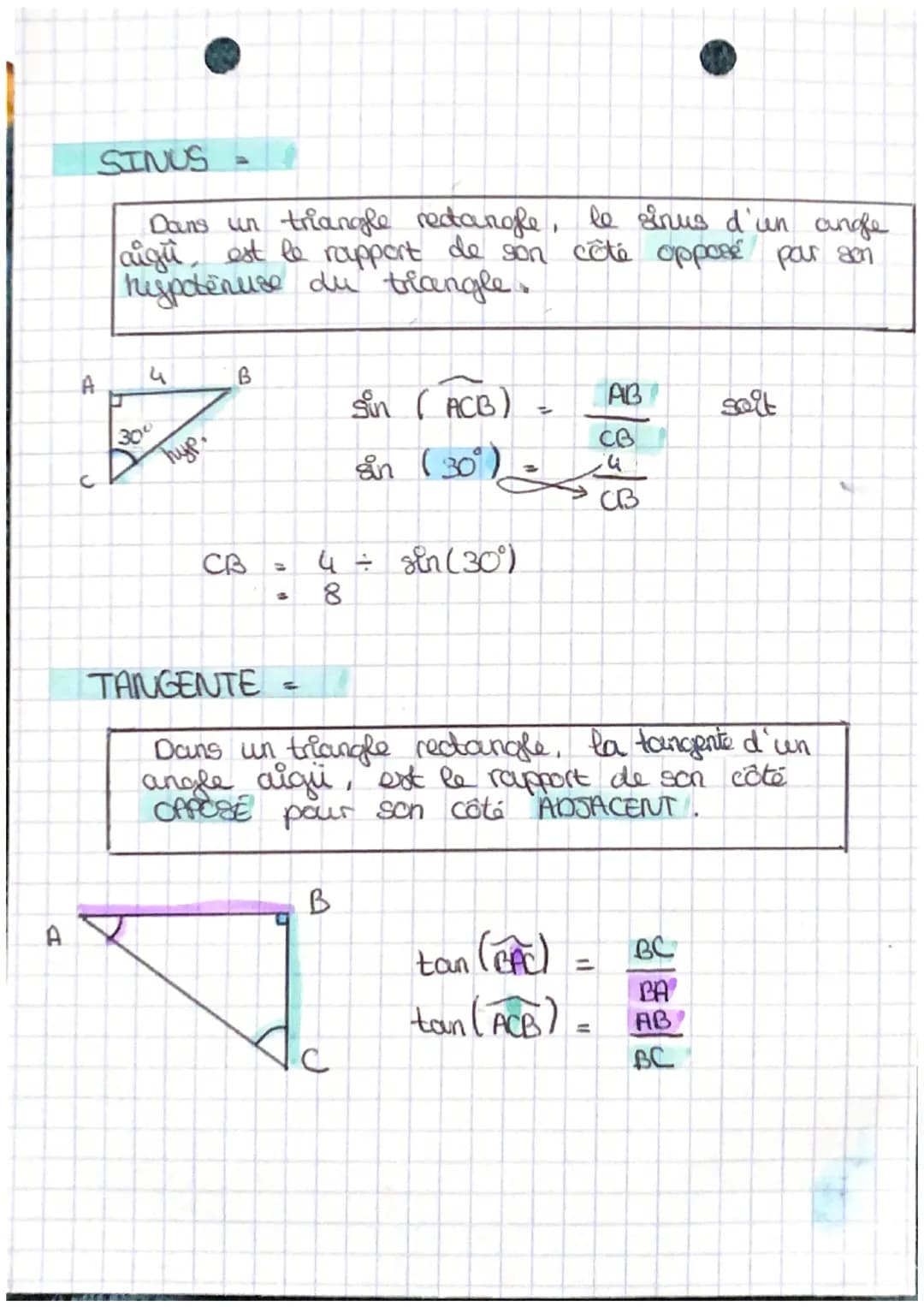 trigonométi
↳ trigonometrie
↳ theronème de pythagore
et sa réciproque
COSINUS
A B
√51
J
A
J
7
4cm
ABC =
10
25
2
cos (22/4/20
BC
3 formes pos