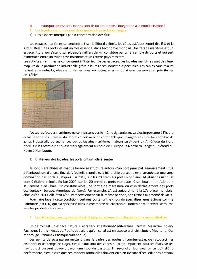 Thème 2 : Mers et océans au cœur de la mondialisation
Chapitre 1 : Mers et océans, des vecteurs essentiels de la mondialisation
L'océan mond