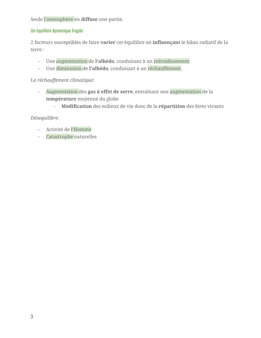 Le soleil, notre source
d'énergie
Chap 4: le bilan radiatif terrestre
Bilan radiatif terrestre: détermination de l'ensemble des composantes 