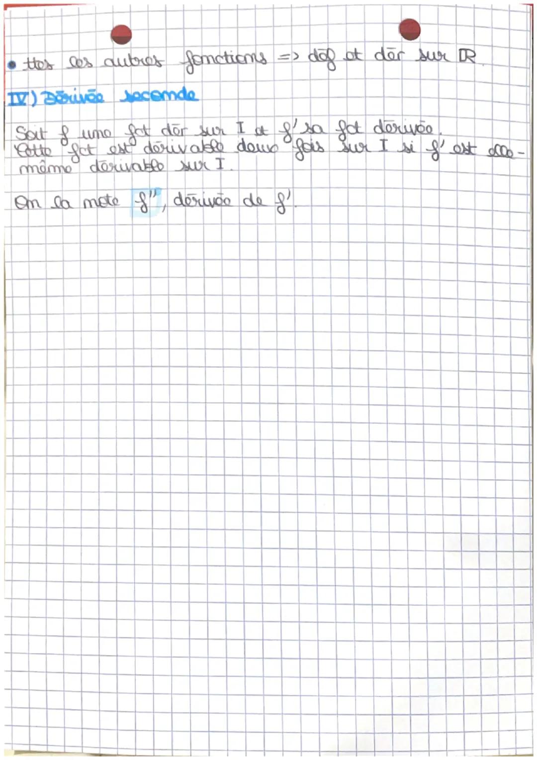 I) Fonctions competies
Sait u et v
A μ°v(a) #vº u(se)
you:
la fonction composéo de u suvic do v motão vou est
la
• nova
æ →u(a) → v(u(x))
→v