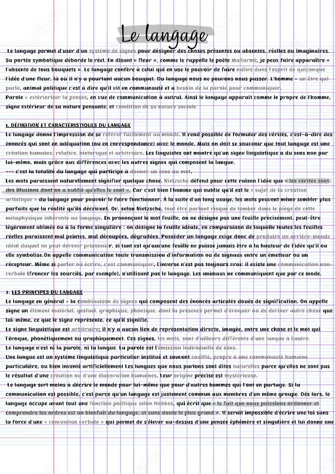 Philosophie pour Jeunes: Explications et Corrigés - Nietzsche, Rousseau et le Langage
