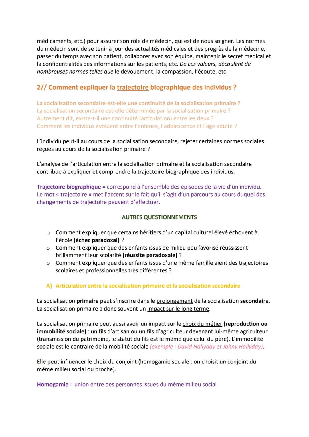 O
O
CHAPITRE 5 - LA SOCIALISATION
Comment la socialisation contribue-t-elle à expliquer les différences de
comportement des individus ?
QUES