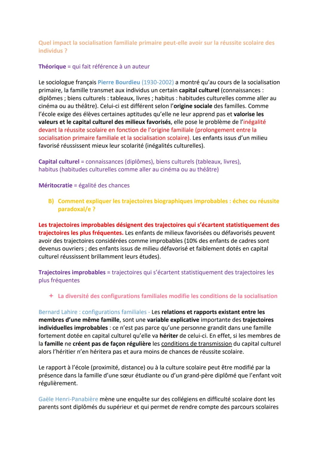 O
O
CHAPITRE 5 - LA SOCIALISATION
Comment la socialisation contribue-t-elle à expliquer les différences de
comportement des individus ?
QUES