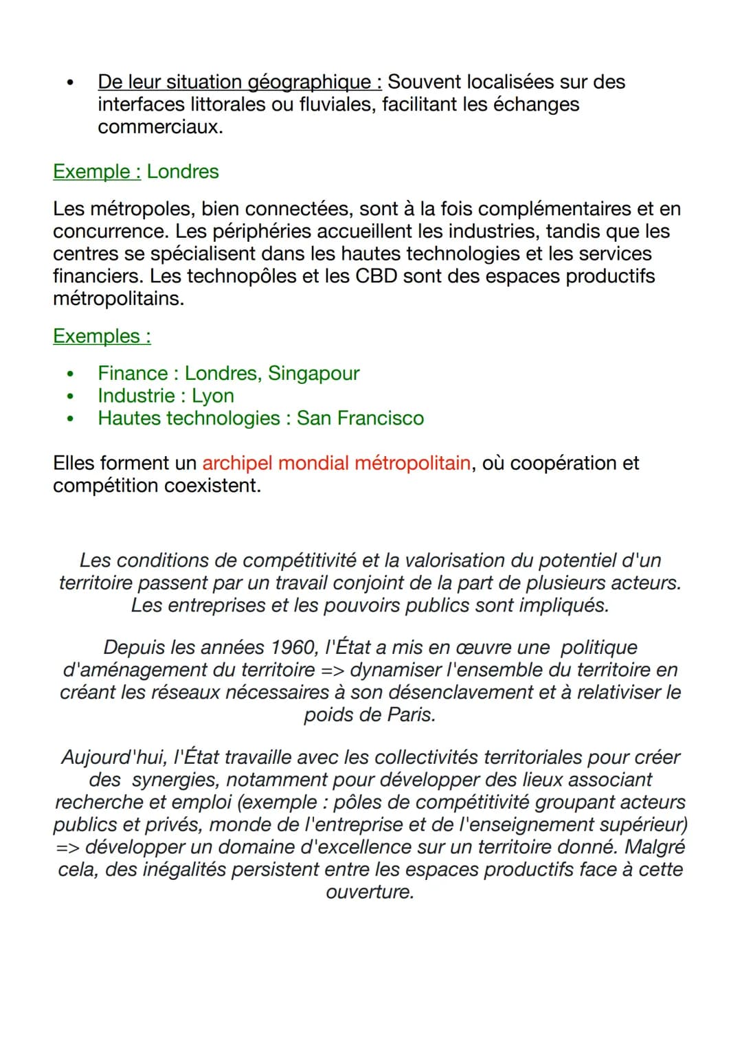 --- OCR Start ---
Chapitre 2: Métropolisation, littoralisation des
espaces productifs et accroissement des flux
La mondialisation a accéléré