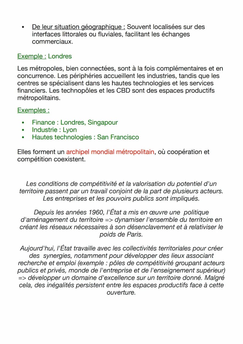 --- OCR Start ---
Chapitre 2: Métropolisation, littoralisation des
espaces productifs et accroissement des flux
La mondialisation a accéléré