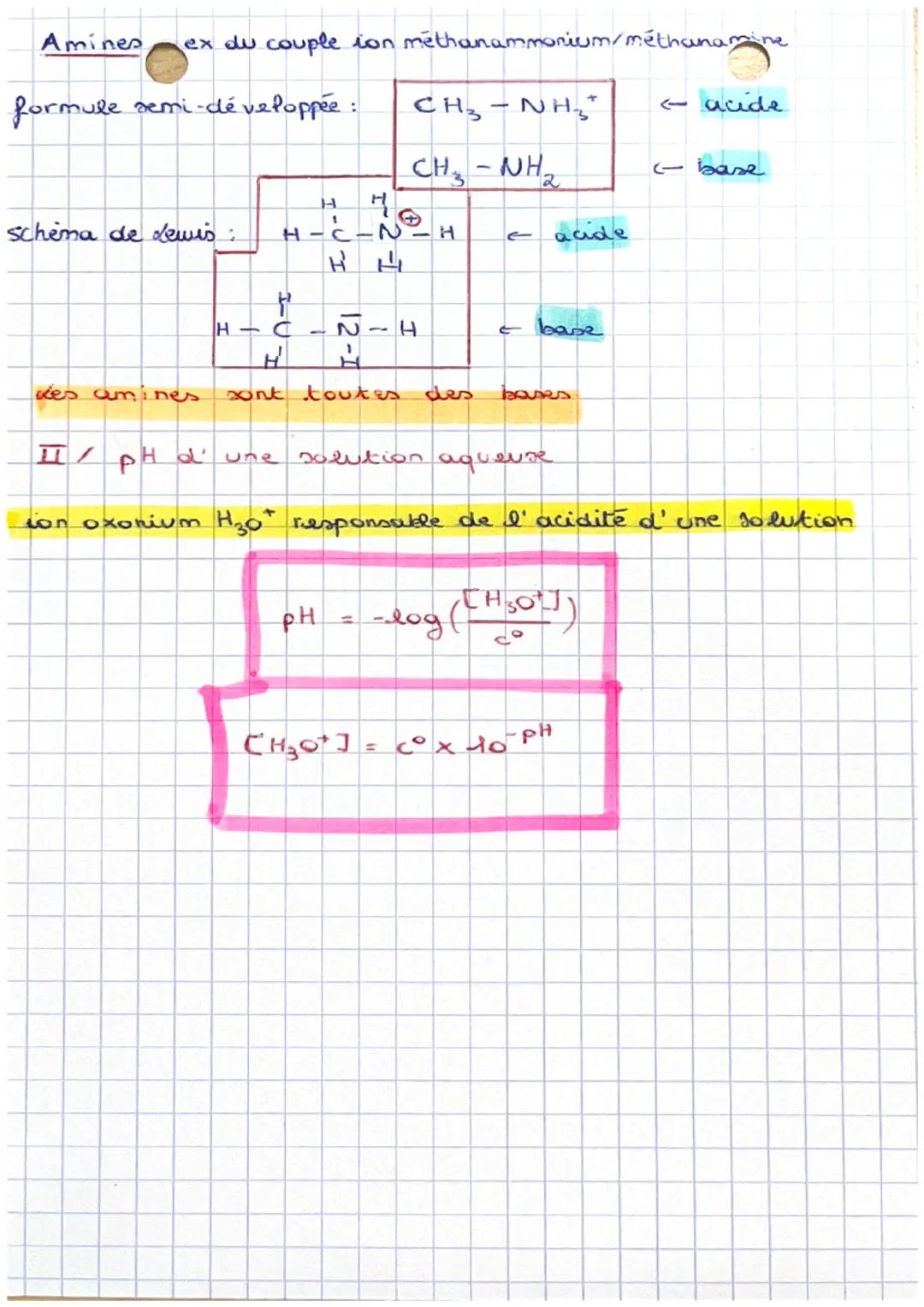 # Chp 1
Transformations acide-base
PH d' une solution aqueuse

I/Theorie de Bronsted.

acide espèce chimique susceptible de cèder un ion $H^