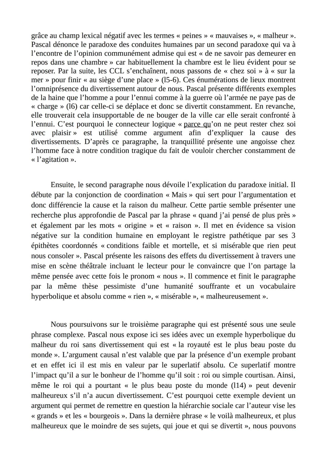 PARCOURS: IMAGINATION ET PENSÉE AU XVIIÈ SIÈCLE
Divertissement, Blaise Pascal.
Au XVIIè siècle un nouveau courant émerge en totale oppositio