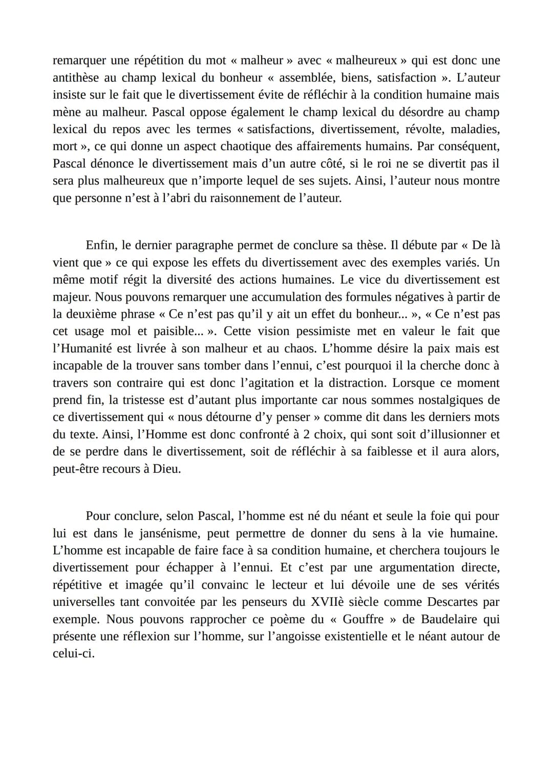 PARCOURS: IMAGINATION ET PENSÉE AU XVIIÈ SIÈCLE
Divertissement, Blaise Pascal.
Au XVIIè siècle un nouveau courant émerge en totale oppositio