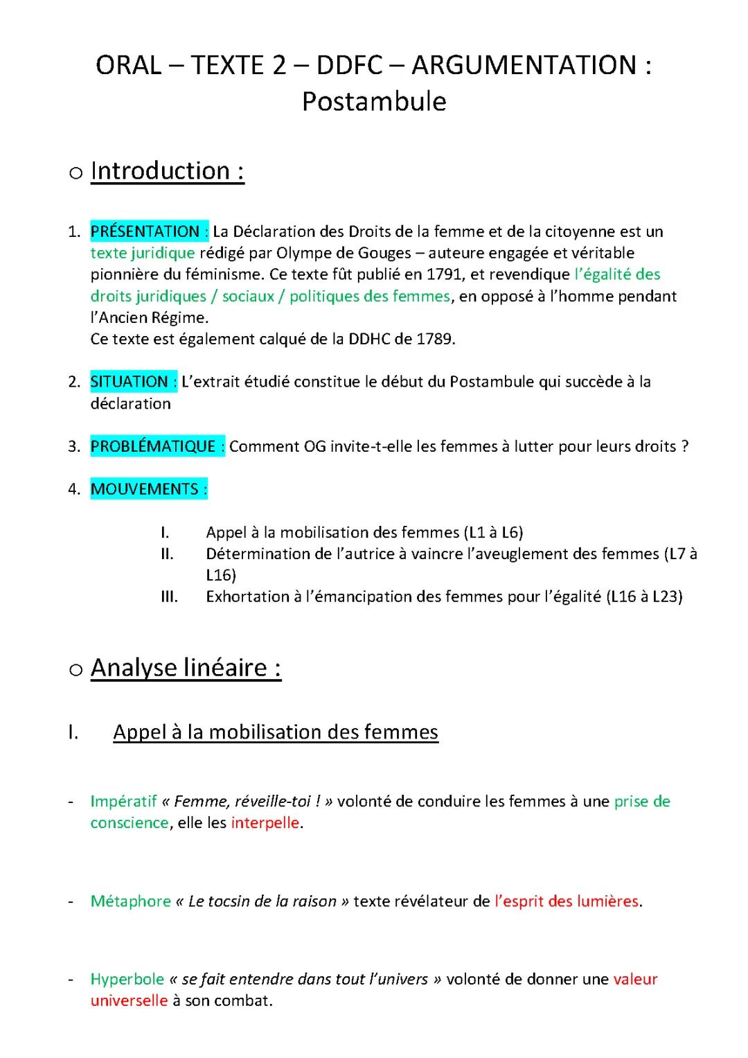 Olympe de Gouges : Biographie Courte et Analyse des Droits de la Femme