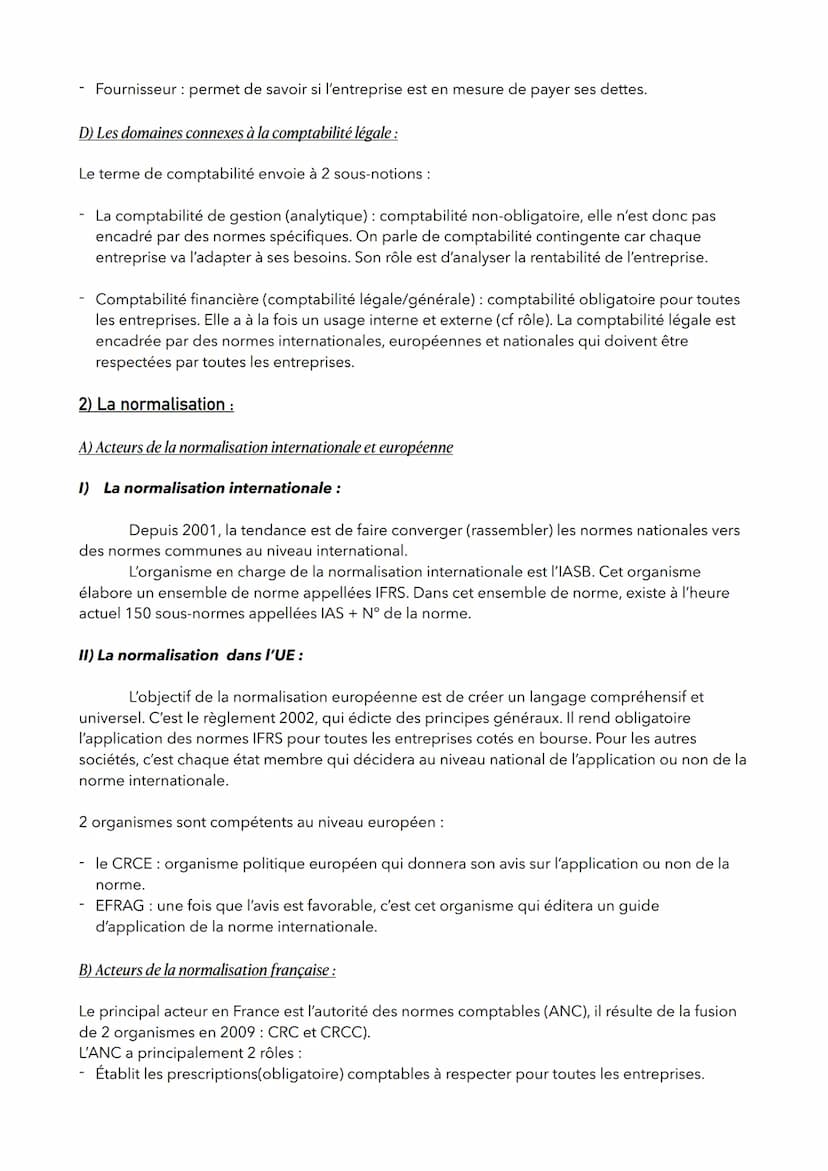 INTRODUCTION À LA
COMPTABILITÉ :
Chapitre 1: le cadre juridique de la compatibilité
1) Définition et rôle de la comptabilité
A) Définition d