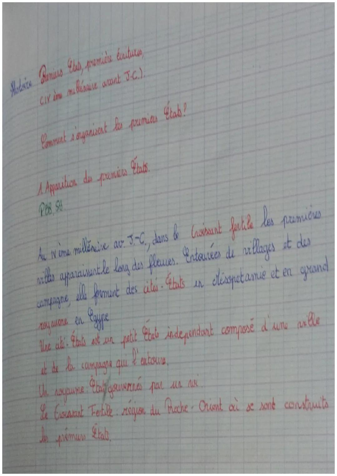 Motorice Pamiers Elabs, première écritures,
CIV ims millénaire avant J.-C.).
Comment s'organisent les premiers Stab?
A. Apparition des premi