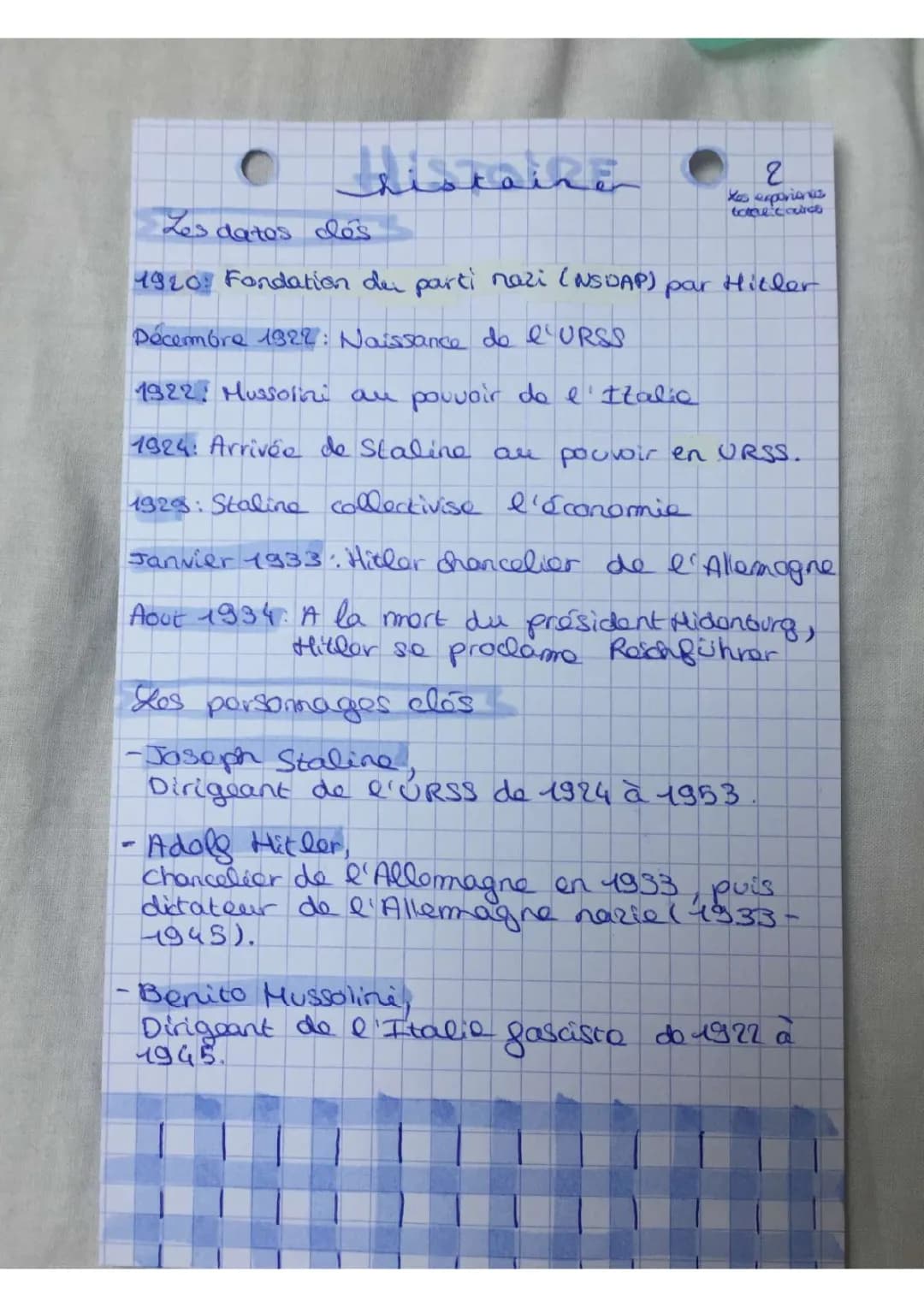 Résumé de l'Entre-deux-guerres 1919-1939 pour les 3ème PDF