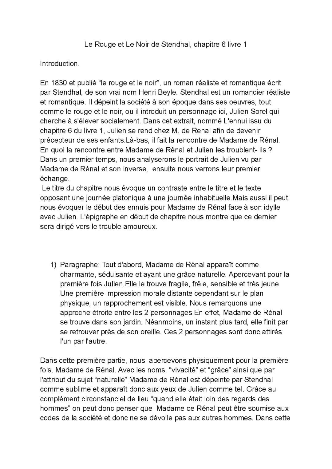 Le Rouge et le Noir : Résumé, Personnages et Analyse de Julien Sorel