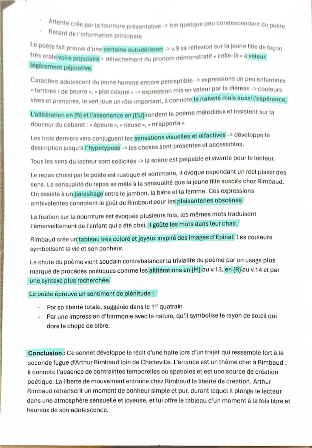 Analyse linéaire 15/Arthur Rimbaud / Au Cabaret-Vert, cinq heures du soir
Introduction: Arthur Rimbaud est l'une des figures les plus emblém