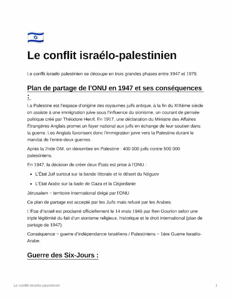 Know Conflit israélo palestinien  thumbnail
