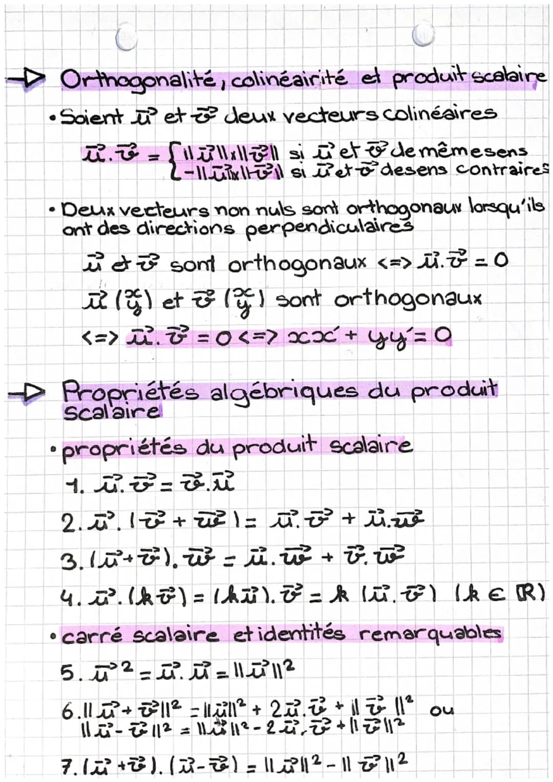 Première maths
calcul vectoriel et produit scalaire
chapitre 8
✈ Plusieurs outils pour calculer un produit
Scalaire t
ip
A
JP
H
C
• à l'aide